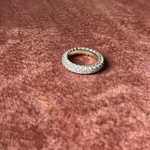 Elegant Silver Diamond Ring
